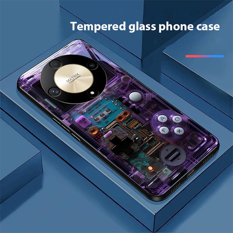 

Color Gaming Console For Honor Magic 6 50 70 90 Lite X7b 200 Pro Nova 10 Nova 5T X6 P30 Pura 70 Ultra Tempered Glass Phone Case For honor X6