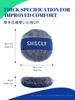 SHSCLY Sisclay Sponge Applicator Sponge Buff Polishing Sponge (Gray/Blue 2 Pack)