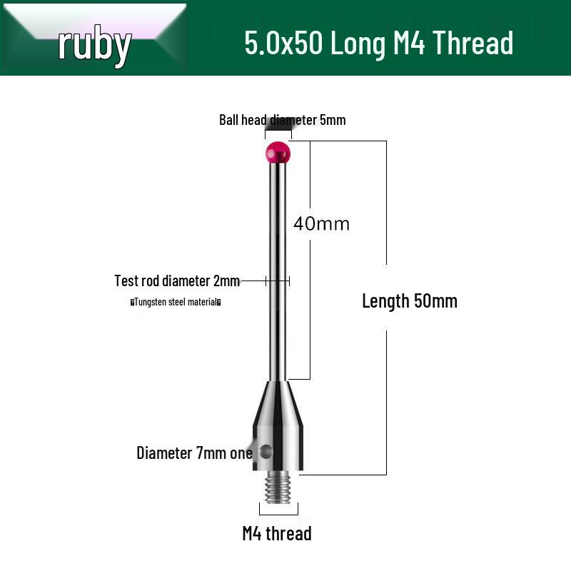 

Aokewen CMM Ruby Ball Stylus Probe