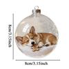 Christmas Ball Ornaments Shatterproof Hangable Decoration Transparent Dog Balls For Tree For Shopping Mall Bedroom Window Store