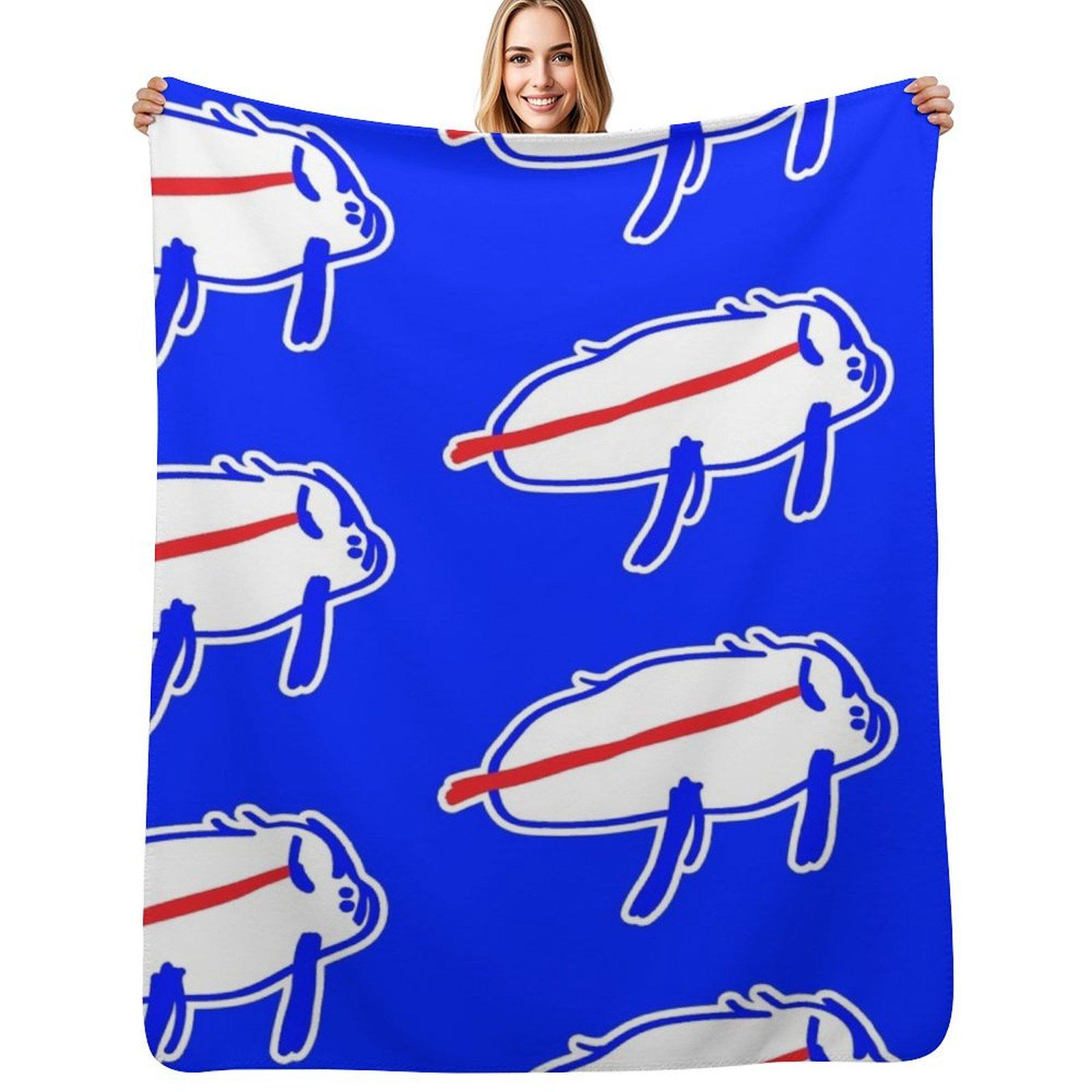 Josh Allen Drawing Throw Blanket Soft Home Decor Blanket for Couch Bedroom Size: 75*100cm, Weight: 230 GSM