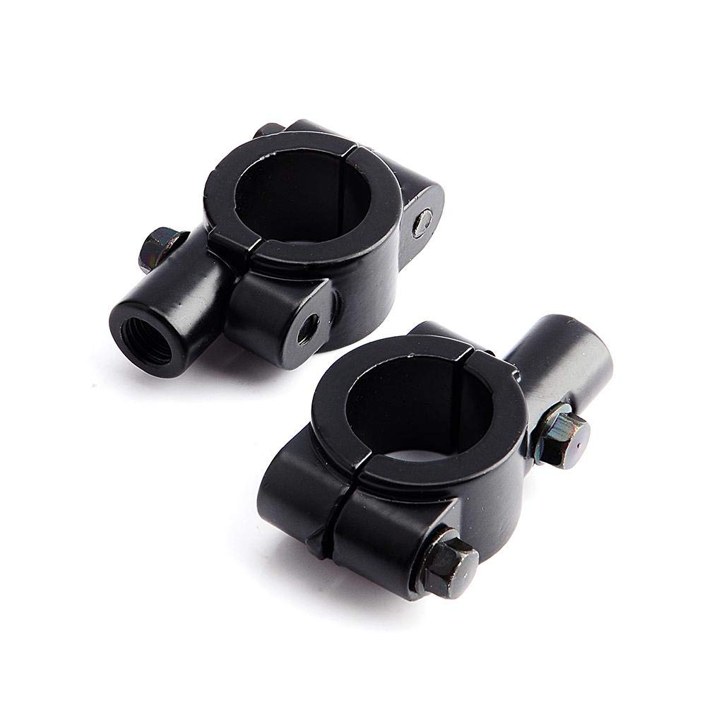 Left and Right Set Motorcycle Handle Mirror Mount Motorcycle Rearview Mirror Mount Clamp Universal
