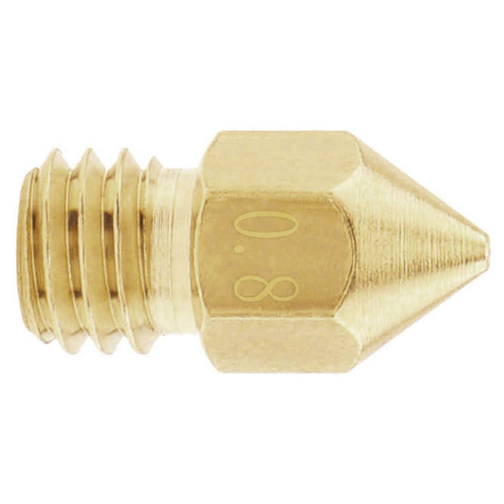 1 Stück 0,2/0,3/0,4/0,5/0,6/0,8/1 mm 3D-Drucker Messingdüse passend für Creality CR-10/Ender 3 5, MK8 Extruderdüsen