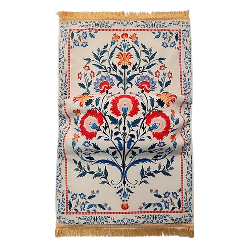 Polyester 8cm Thick Prayer Carpet Soft Comfortable Texture And Slip Resistant Base For Home Use 70x110cm Prayer Rug