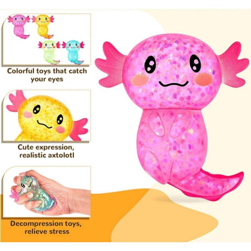 New Popular Colorful Salamander Maltose Fidgets Toys Soft Clay Maltose Fun Squeezing Birthday Supplies Anti Anxiety Gifts