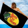 Fishing brand Bass-Pro-shops Microfiber Blanket Quick Drying Beach Towels Oversized Printing Super Absorbent Pool Towel Blanket