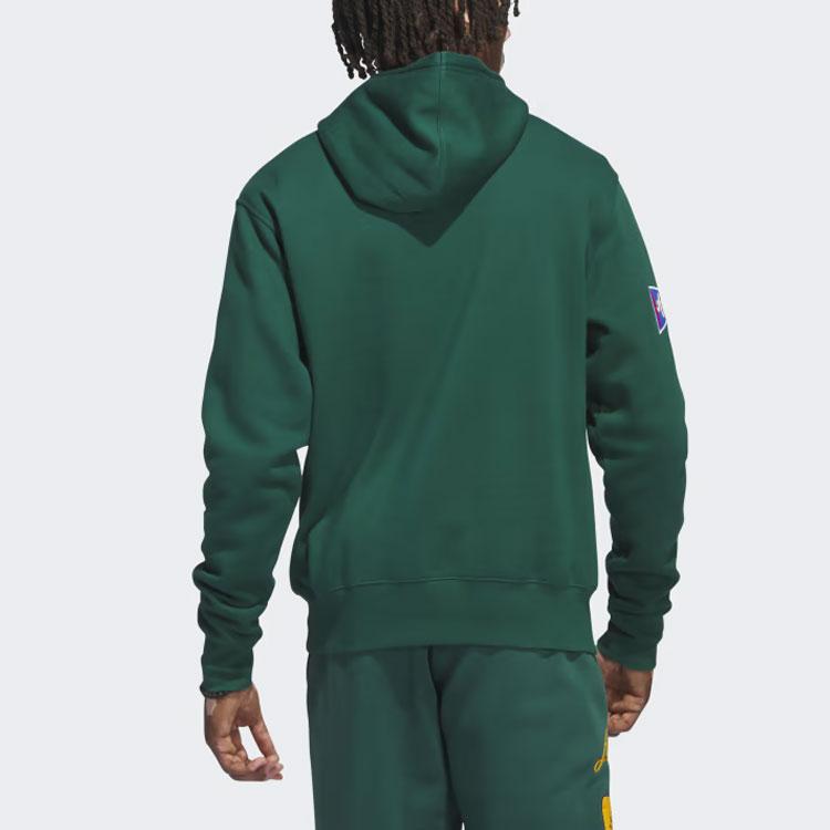 Adidas Kolejní mikina s kapucí Kolejní zelená Pánská Streetwear IL2354