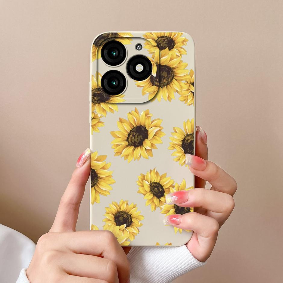 For Tecno Itel A70 Phone Case Cool Girl Cartoons Pattern Liquid Silicone Shell For ItelA70 A 70 High-quality New Design Fundas