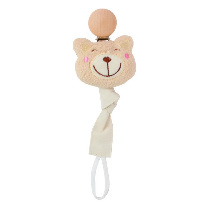 

Детская мультяшная плюшевая кукла, хлопковая цепочка против падения, клейкая цепочка для зубов новорожденного, цепочка для сосков лисы, льва, медведя