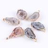 Natural Crystal Gemstone Charm Healing Quartz Geode Agate Pendant