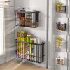 Multi-function Magnetic Storage Basket Refrigerator Side Storage Rack  Household Organization