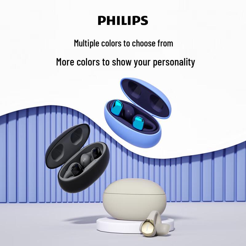 Philips TAT2719 Wireless Ear-Clip Bluetooth Headphones