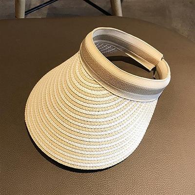 Summertime Striped Sun Cap Hat Vacation Summer Wanggol Sun Cap