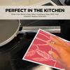 Cleaning Cloth Reusable Kitchen Dish Towels Eco-friendly Microfiber Red Strawberry Print Dishcloths Lint Free Washable Duster Rags Tea Towels 9*7inch