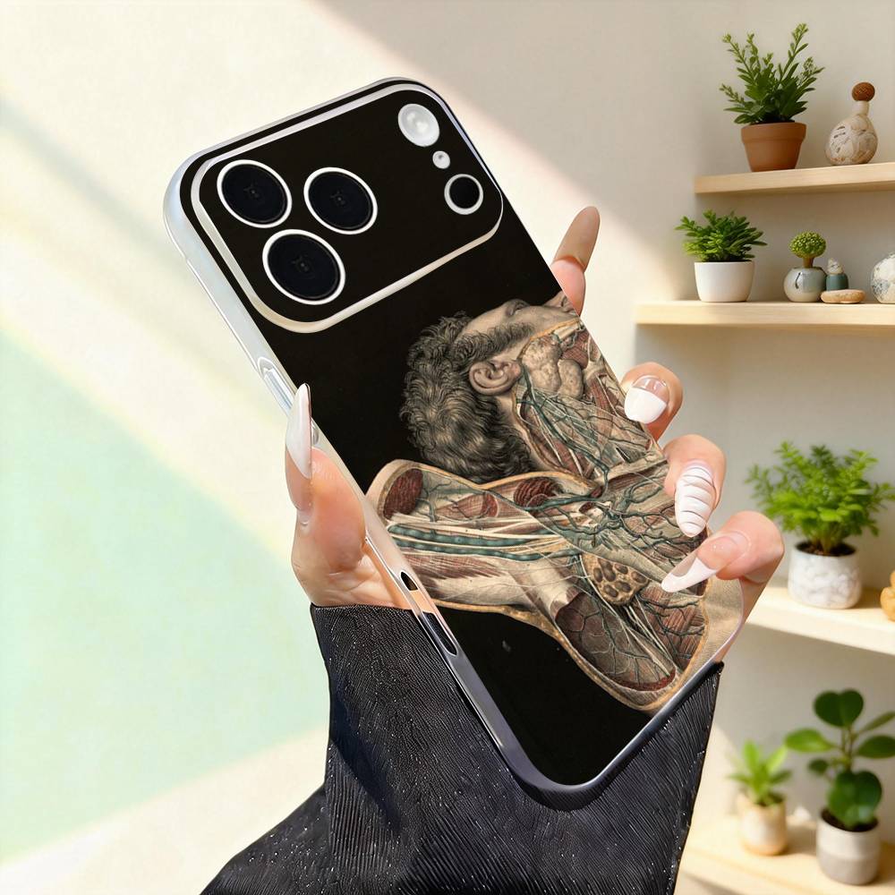 

Человек А-АнатомияС М-Медицинский Для iPhone 11,12,13,14,15,16,17,Pro,Max,Plus,Mini,SE4,E Чехол для телефона С Magsafe Беспроводной iPhone16pro