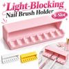 Light-Blocking Nail Brush Stand 8-Slot Manicure Brush Organizer Nail Brush Holder  Multifunctional
