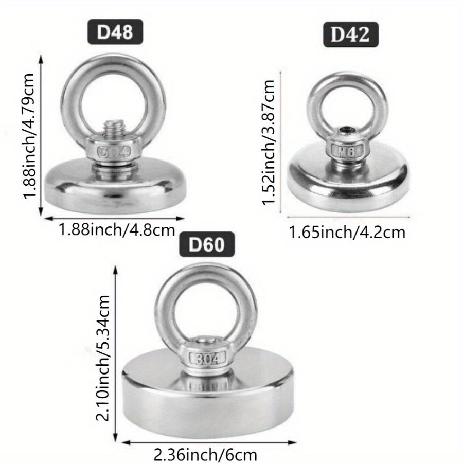 Super Strong Pull Force Round Neodymium Magnet with Eyebolt Strong Magnetic Ring Salvage Magnet In Water