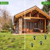 Solar-Maulwurfvertreiber-Stäbe 10er-Pack, Solarbetriebener Tierabweiser für den Garten, Wasserdicht und Große Reichweite