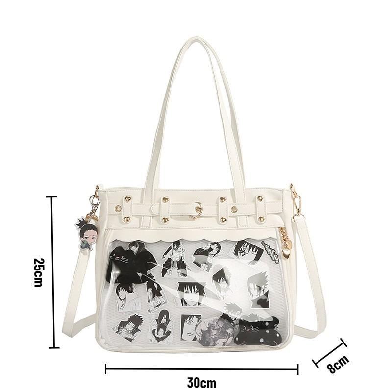 Nuova Originale Spicy Girl Cool Ita Bag Grande Capacità Trasparente Strato Dolore Borsa a Tracolla Catena Amore Ulzzang Borsa a Spalla Borsa a Mano