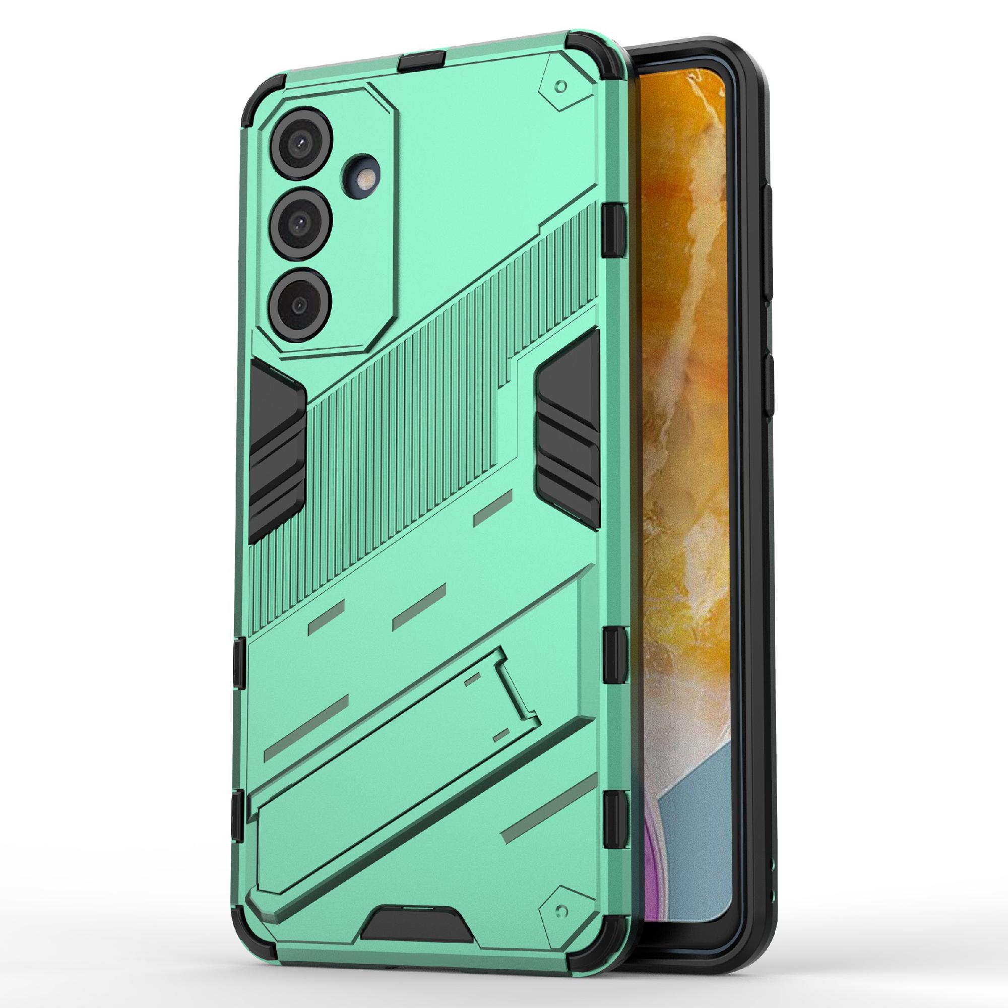 

For Samsung Galaxy M55 5G/C55 5G/F55 5G Case Kickstand Protective PC+TPU Phone Cover Green