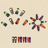 Halloween Press On Nail 24PCS Blush Detachable Artificial Nail -Light ABS For Women Party