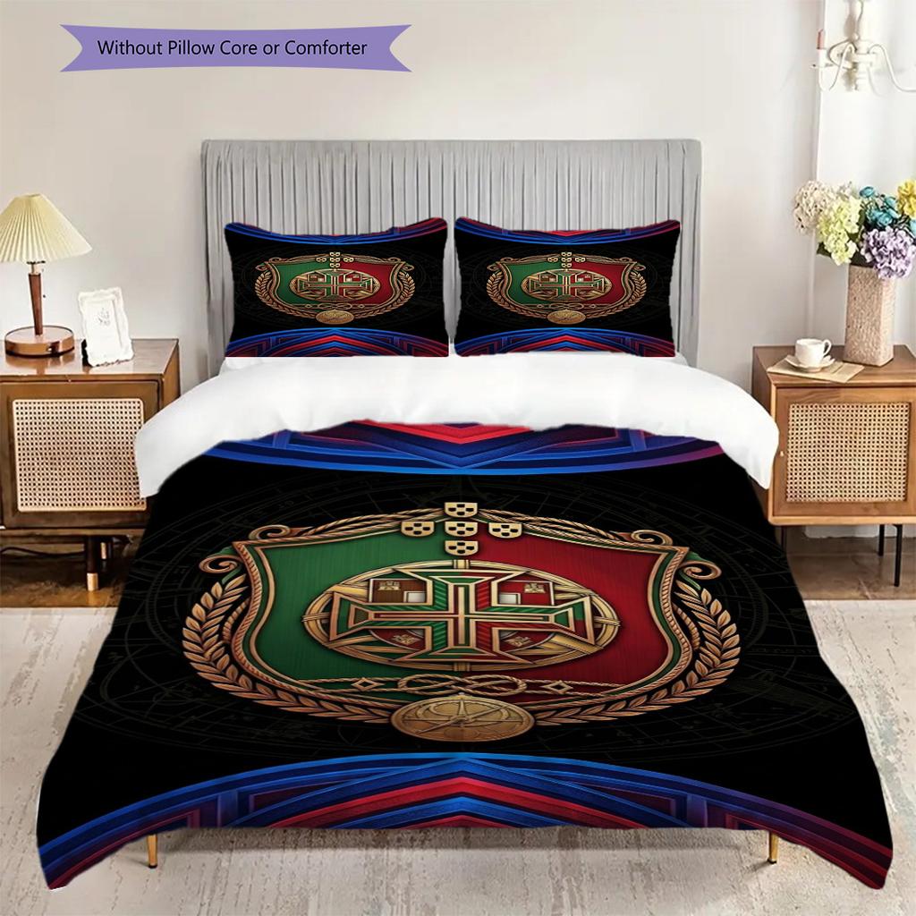 Mystical Celtic Emblem Three-piece set (1 * duvet cover + 2 * pillowcase, without core) Soft and comfortable Christmas birthday gift
