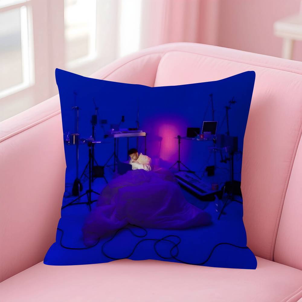Singer Abraham Mateo Decorative Room Aesthetics Pillow Case Home Decor Bedroom Sofa Bed Couch Pillow Cover 45x45