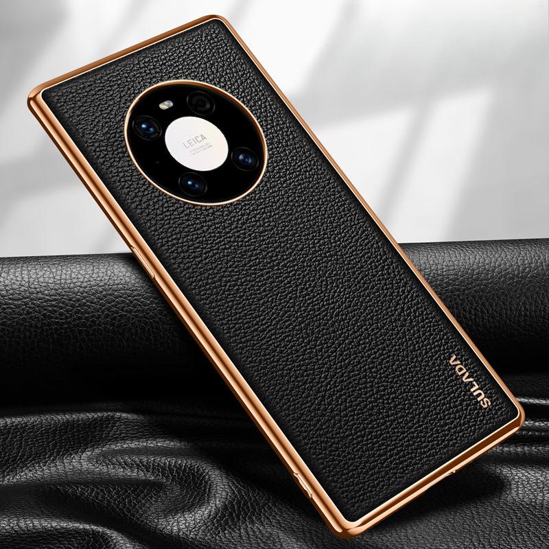 

Suitable for Huawei Mate60pro Mobile Phone Case Thin Electroplated Huawei Anti-fall Full Coverage M40 Luxury Women s 50 Leather Case Huawei Mate 60Pro +