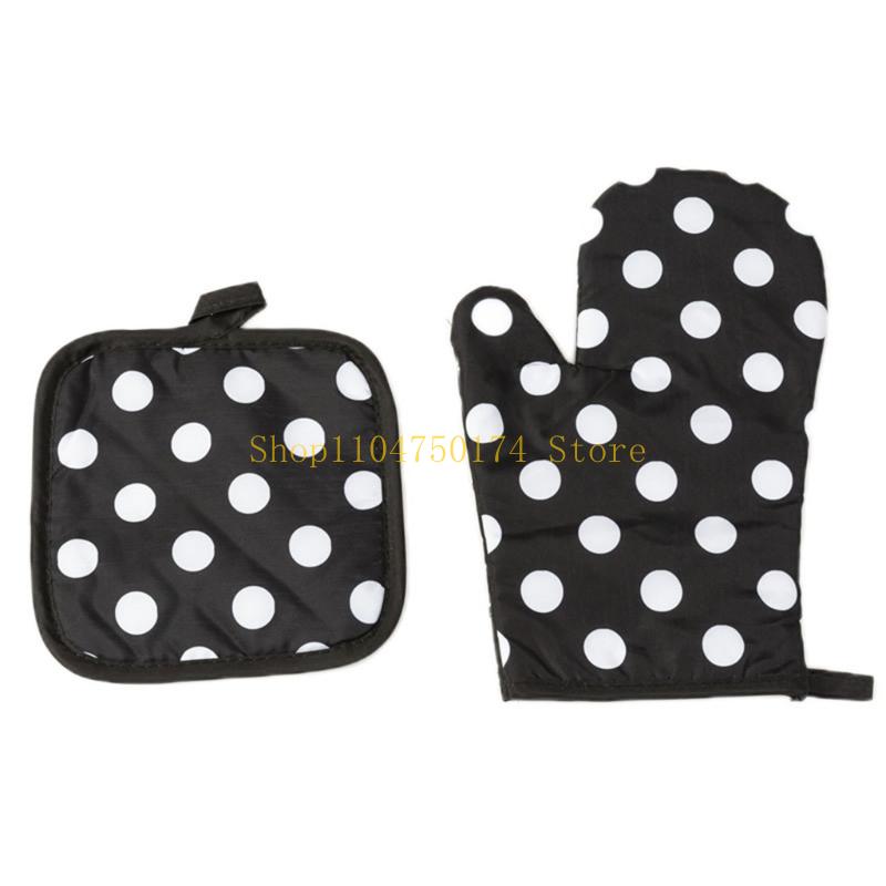 Kochhandschuhe Backhandschuhe Ofenhandschuhe mit Matte Kochen Mikrowellenhandschuhe Einfach zu bedienen Top-Angebot