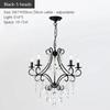 American Country Style Crystal Chandelier Iron Nordic Modern Living Room Candle Chandelier Bedroom Home Decoration Lighting