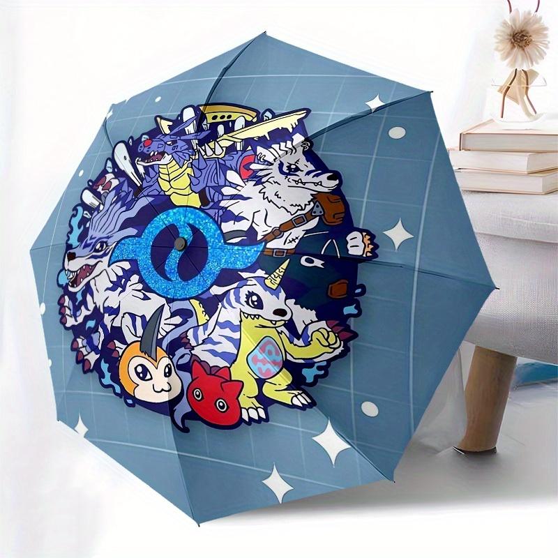 1pc Fantasy Creature Collage Umbrella with Plastic Handle,Suitable for All Seasons Home Travel Outdoor UmbrellaM1121