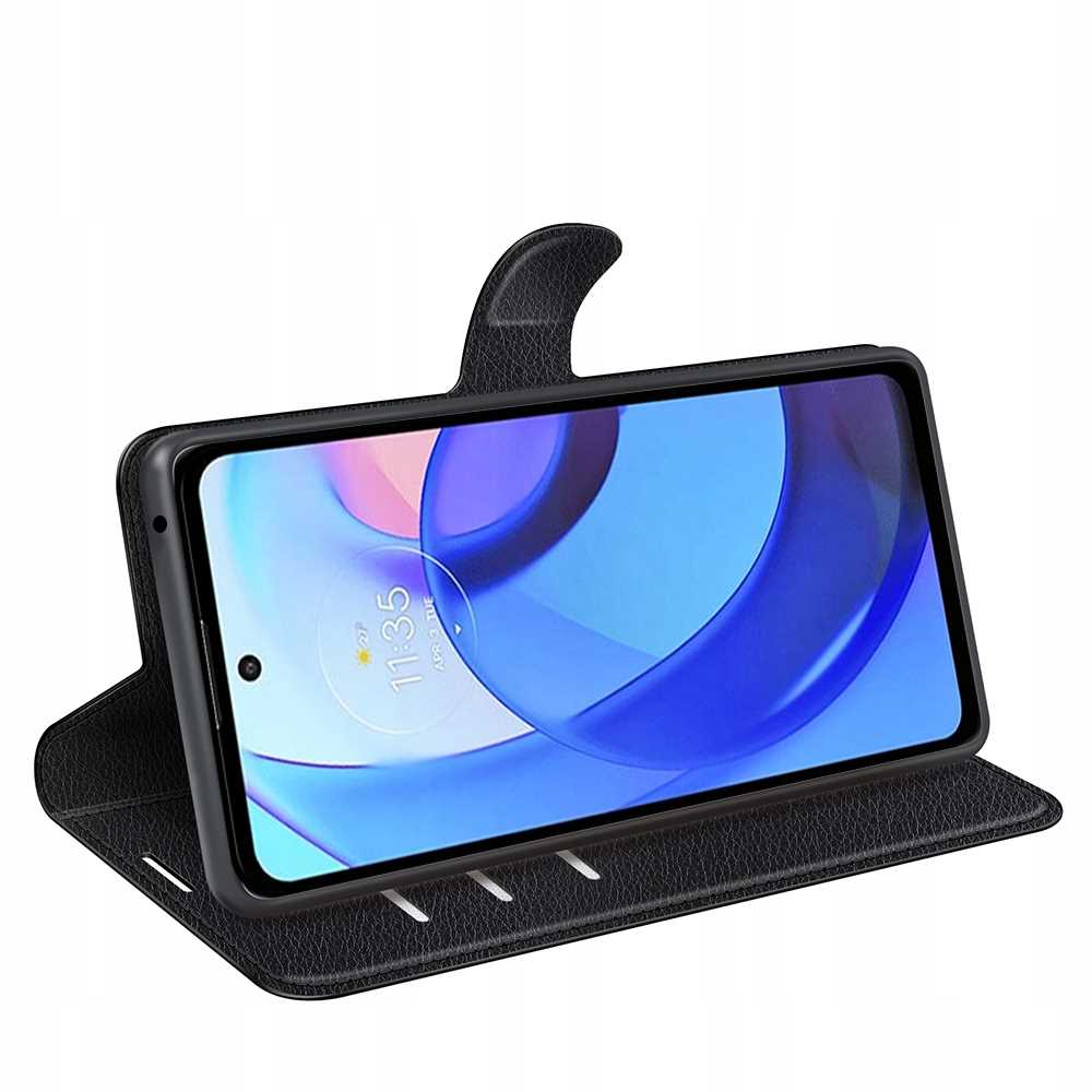 Litchi Moto E20 / E40 Czarny
