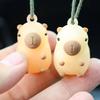 Car Charm Backpack Cute Decoration PVC Soft Silicone UV Color Changing Capybara Stylish and Cute Car Interior Accessories 1-4pcs