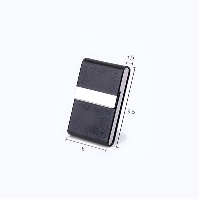Portable Pu Leather Business Card Holder Available In Multiple Colors Suitable For Both Men And Women