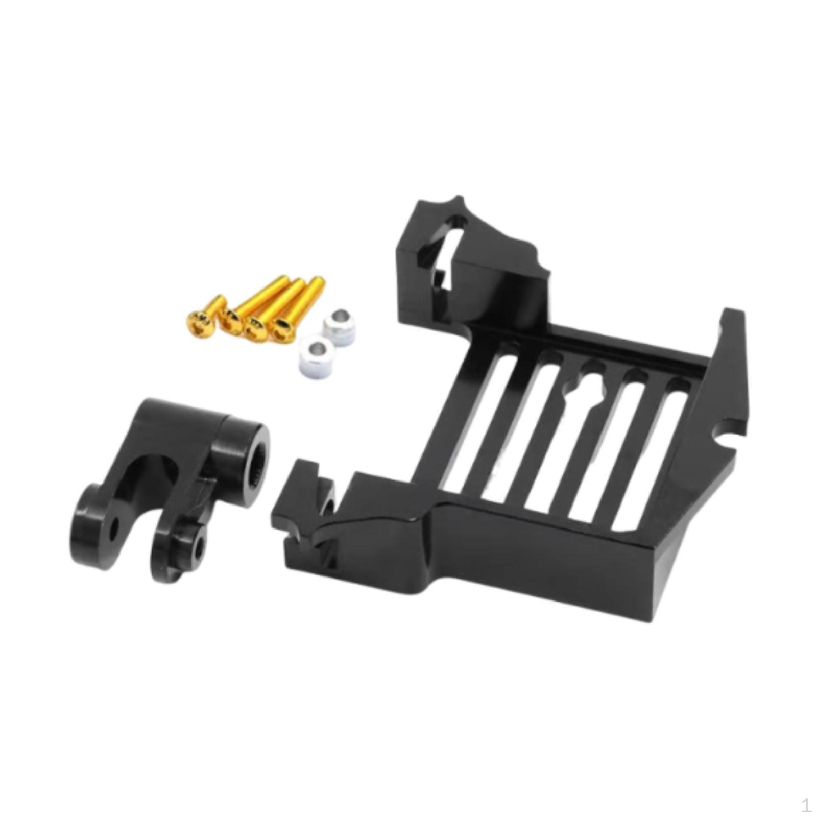 

RC Car Servo Mount Adapter Direct Replace Easy to Install with Steering Servos Arm for чорний