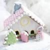 8pcs/set 3D Cookie Cutter Set DIY Biscuit Mold Cartoon Plastic Gingerbread House Mould  Chrismas