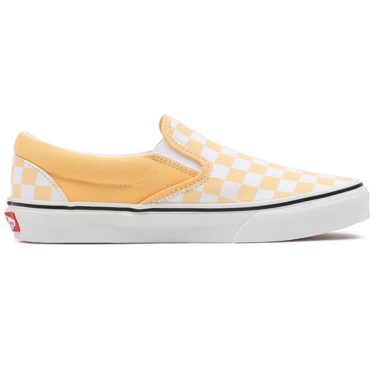 Vans Classic Slip-On Checkerboard - Flax Unisex Sneakers Yellow True-White VN000XG8AZV
