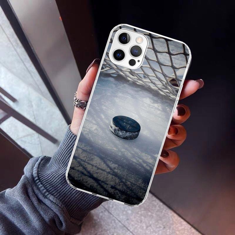 Ice Hockey Rink Sport Phone Case For iPhone 17 Air 16 15 Pro Max 14 Plus 13 Mini 12 11 Cover 7 8 SE Silicone Shell Print Fundas