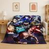 Coperta di Flanella Anime Jujutsu Kaisen Cartone Animato Itadori Yuj Morbida Calda Coperta Plaid per Camera da Letto Soggiorno Letto Viaggio Picnic Bambino