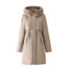 Chaqueta de Fiesta Reversible para Mujer con Cuello Grande de Piel, Abrigo de Invierno de Longitud Media, Chaqueta de Algodón para Tres Usos, Chaqueta de Algodón con Forro de Terciopelo