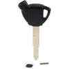 GZYF Magnetic Black Motorcycle Blank Key Uncut Blade Motorcycle Blank Key Replacement for Suzuki AN250 AN400 AN650