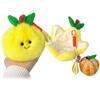 Simulation Peelable Orange Plush Soft Filled Fruit Plush Toy  Backpack Pendant