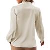 Women's Casual And Fashionable Solid Color Long Sleeved Shirt Top Long Sleeved Shirt Top