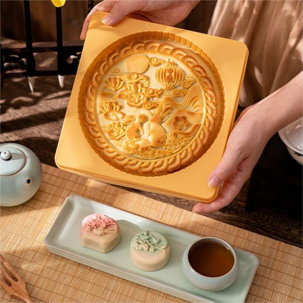 

600g Pastry Decoration Round Large Moon Cake Mold Auspicious Baking