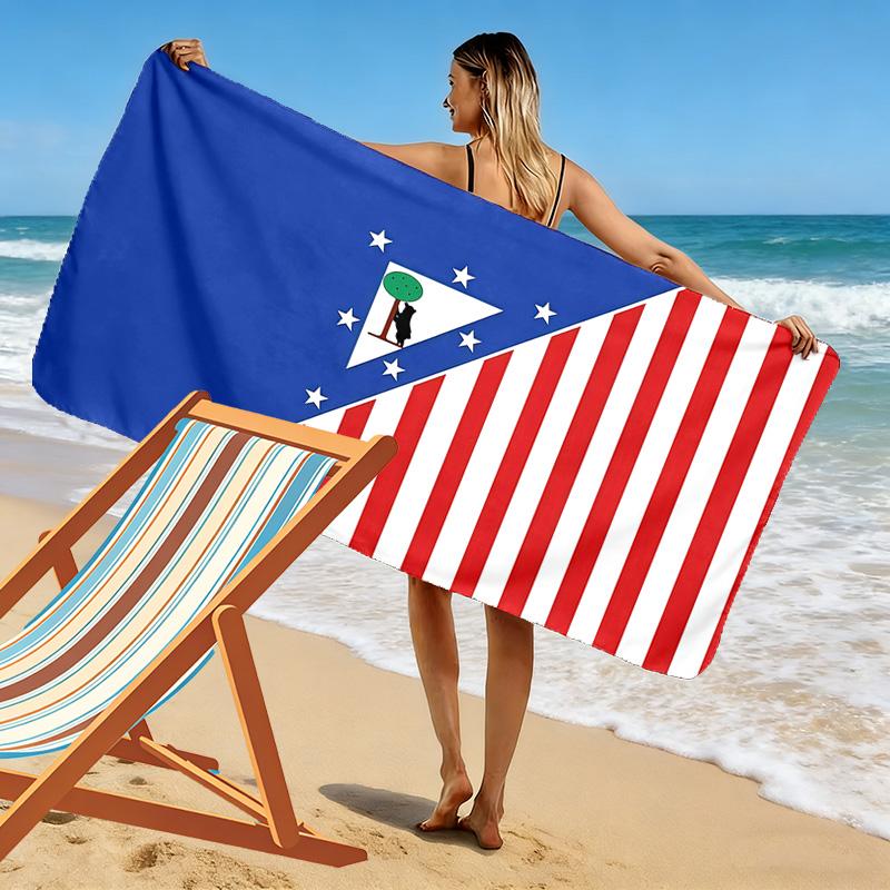Club Atletico de Madrid Print Beach Towel, Large Soft Quick Dry Towel for Beach Camping Swimming
