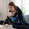 New Zealand Maori Paua Tattoo Koru Design Throw Blanket Luxurious Soft Blanket Holiday Gift For Family