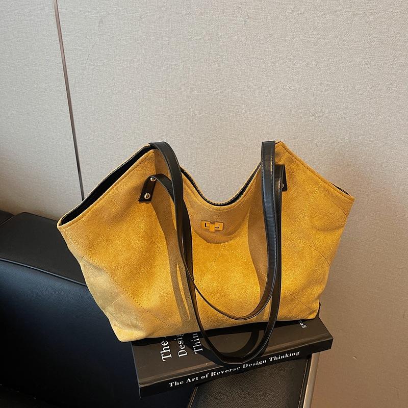 Winter New Shopping Bag Style Fashionable Versatile Tote Bag Single Shoulder Portable Large Capacity Underarm Women's Bag