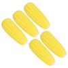 5Pcs Dog Corn Toy Latex Simulation Interactive Puppy Teething Chew Toys with Sound for Small Medium