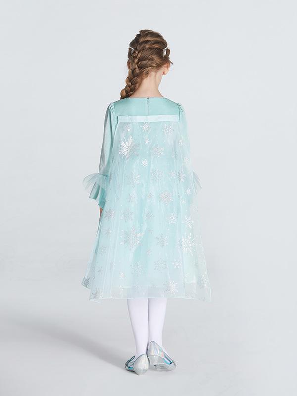 Elsa Princess Winter Dress - Customizable Frozen-Inspired Christmas Gift for Girls