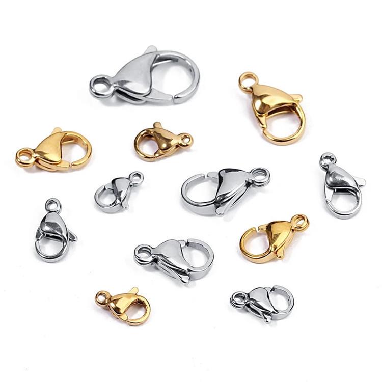 304 Stainless Steel Color-Preserving Lobster Clasp for Jewelry: Pendants, Ornaments, Bracelets, Necklaces